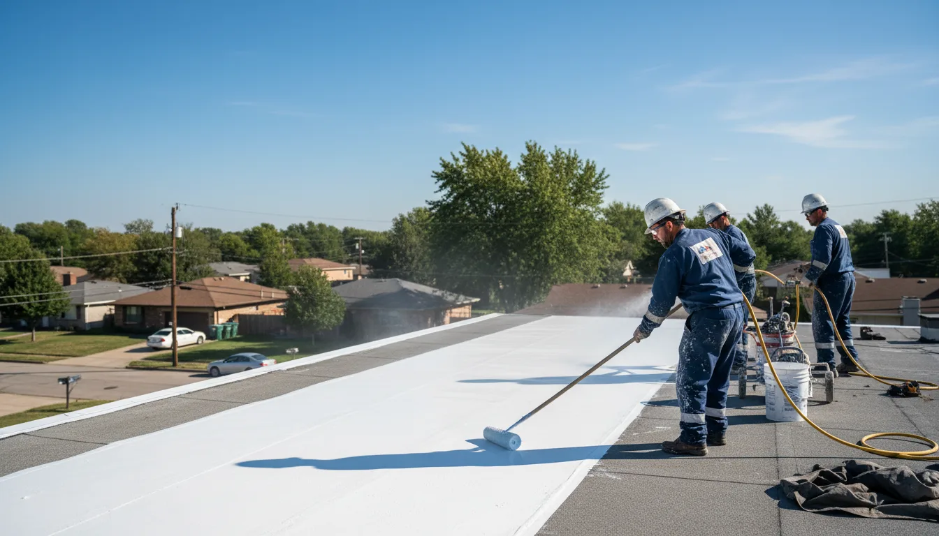 Commercial roof coating in Rogers City, MI near me